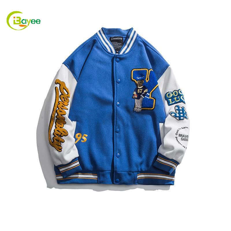 giacca letterman personalizzata all'ingrosso