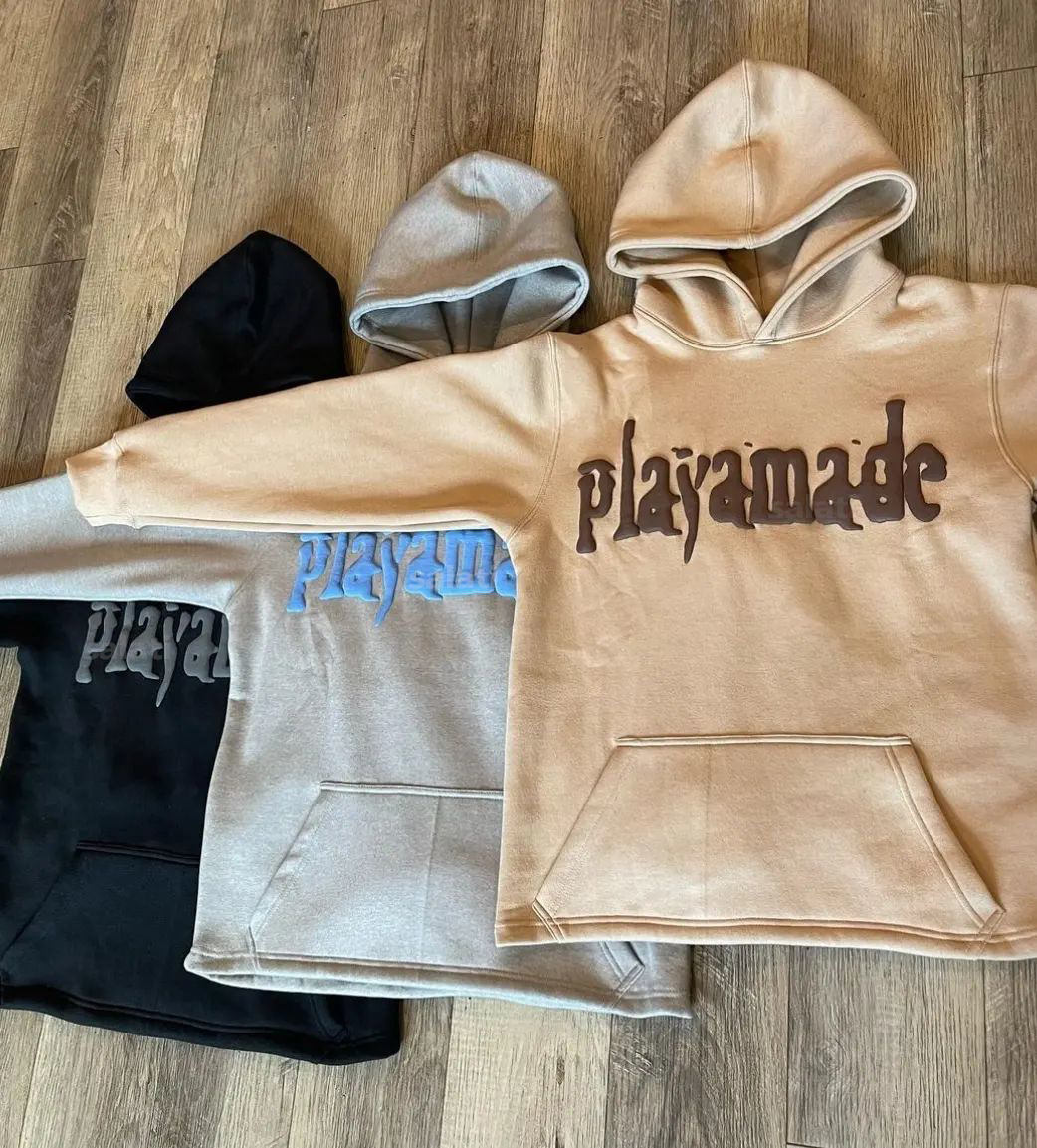 Dèanadair hoodie clò-bhualaidh puff 3d