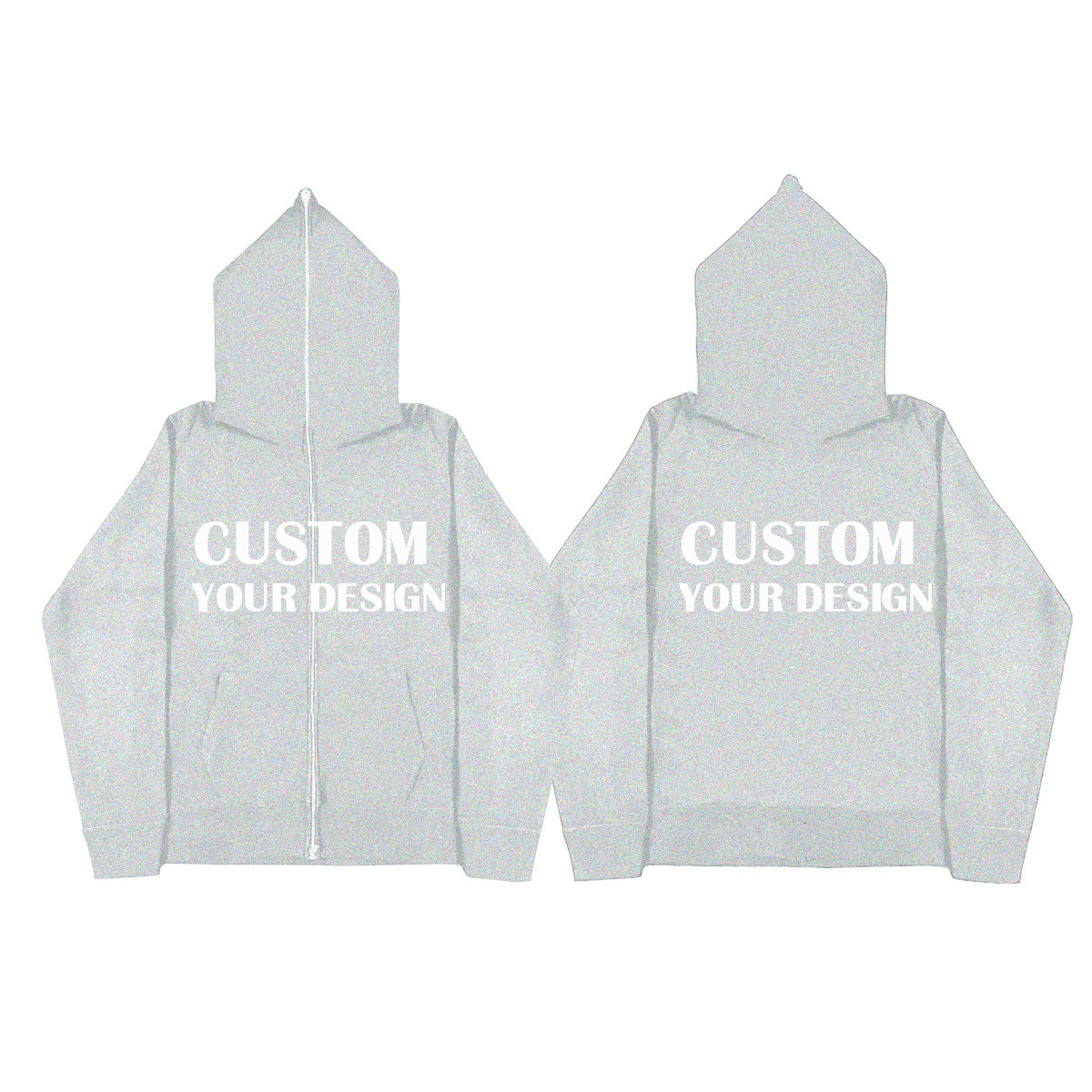 oversized tag nrho zip hoodie