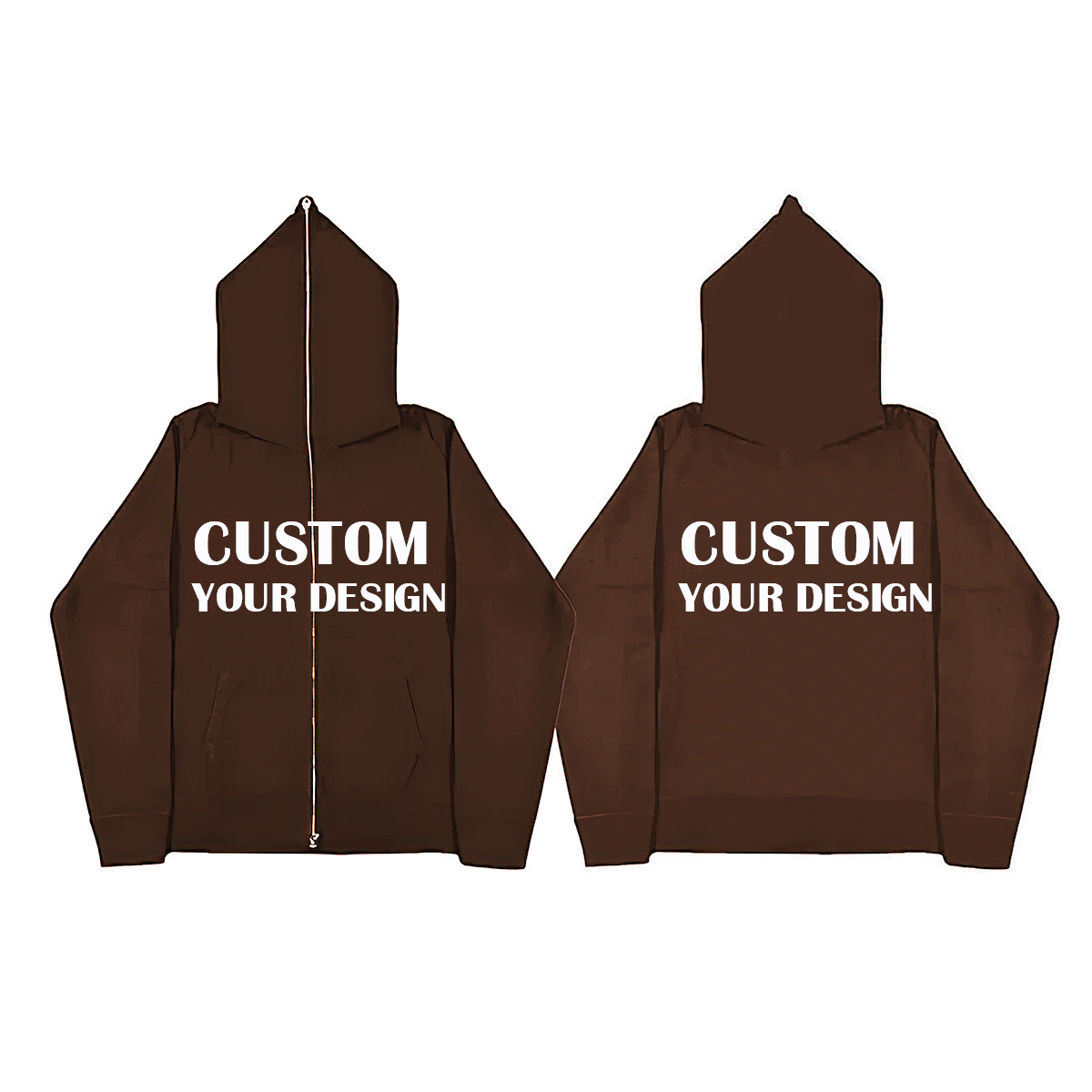 tag nrho zip up hoodie blank