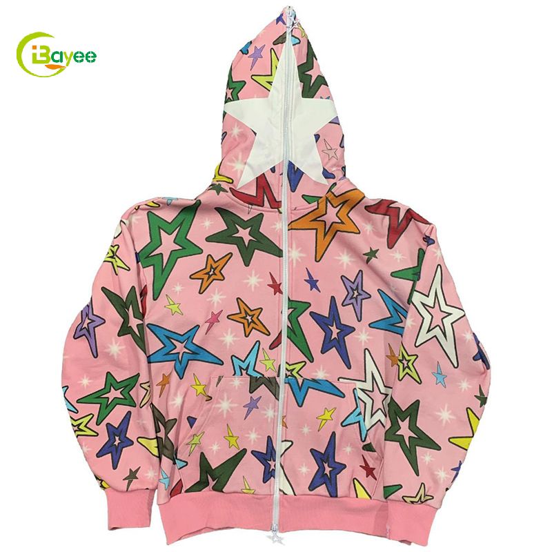 folsleine zip-up hoodie oer gesicht oanpast