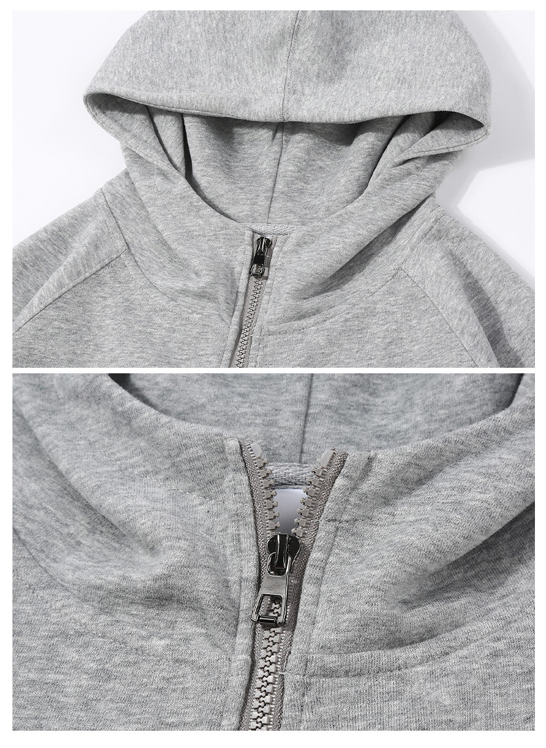 የወንዶች የበግ ፀጉር ዚፕ እስከ hoodie