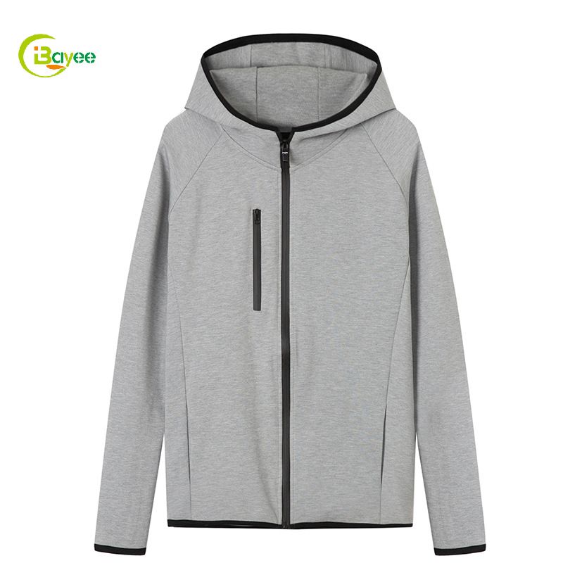 უბრალო zip up hoodies გარეშე სიმებიანი