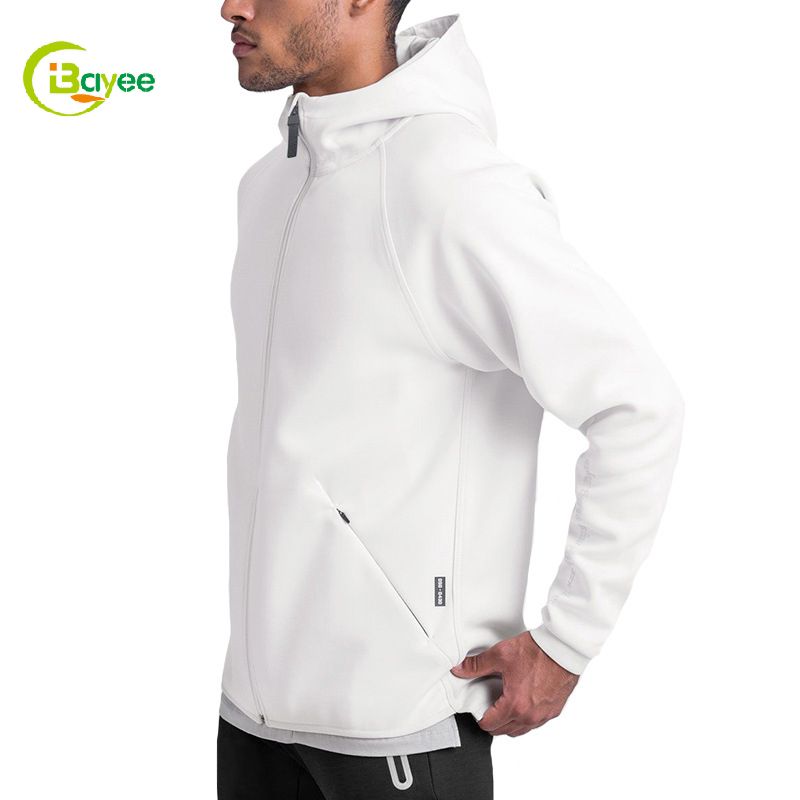 felpa con cappuccio zip plus size