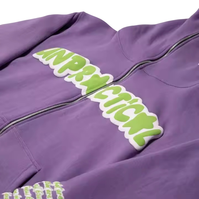 puff print hoodie