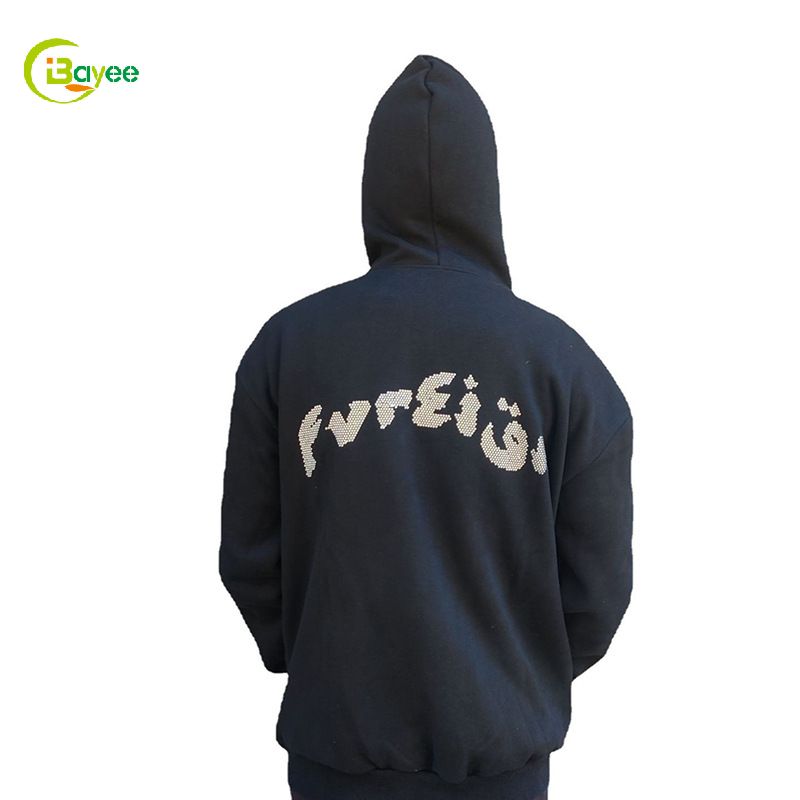 rhinestone zipper hoodies