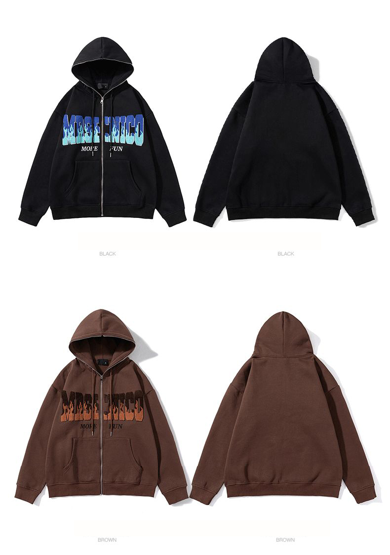 sweatshirt hoodie erkaklar zip oversize