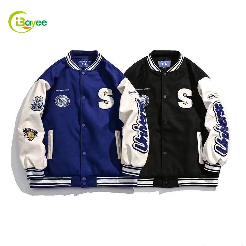 Wholesale Fashion High Street Oversize Loose Fit Varsity