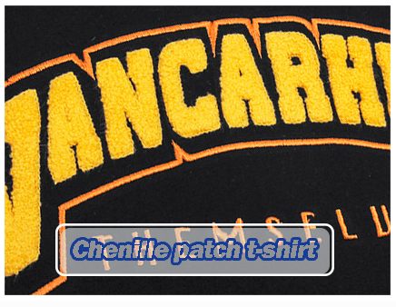 chenille patch t-shirt