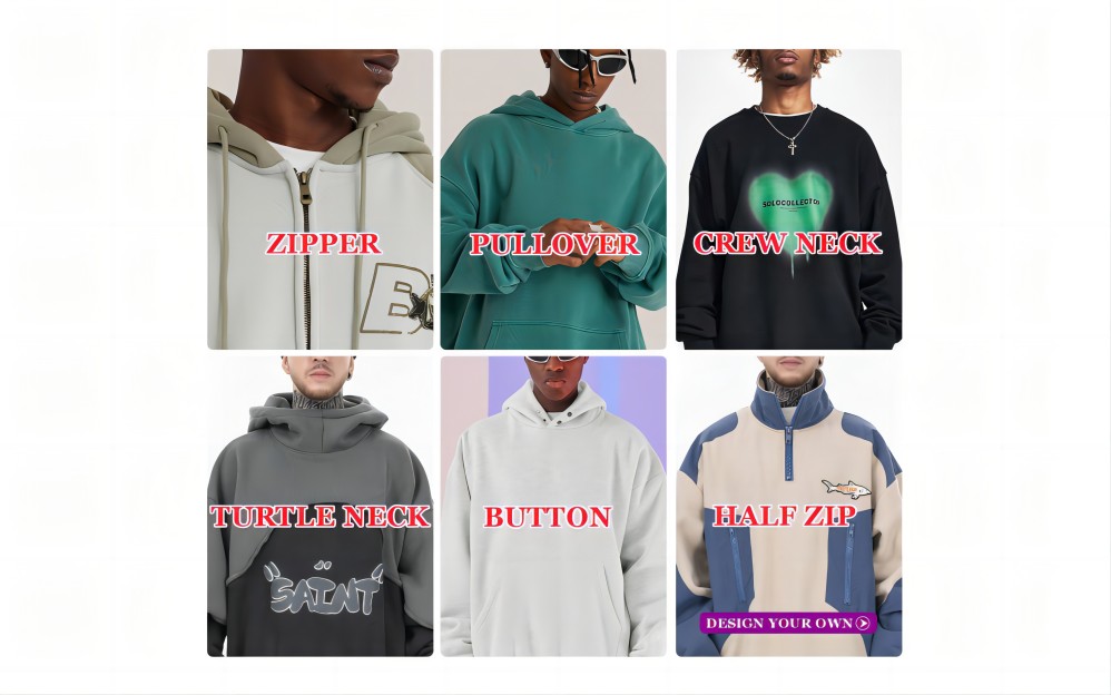 Oanpaste hoodies ûntwerpopsjes (1)