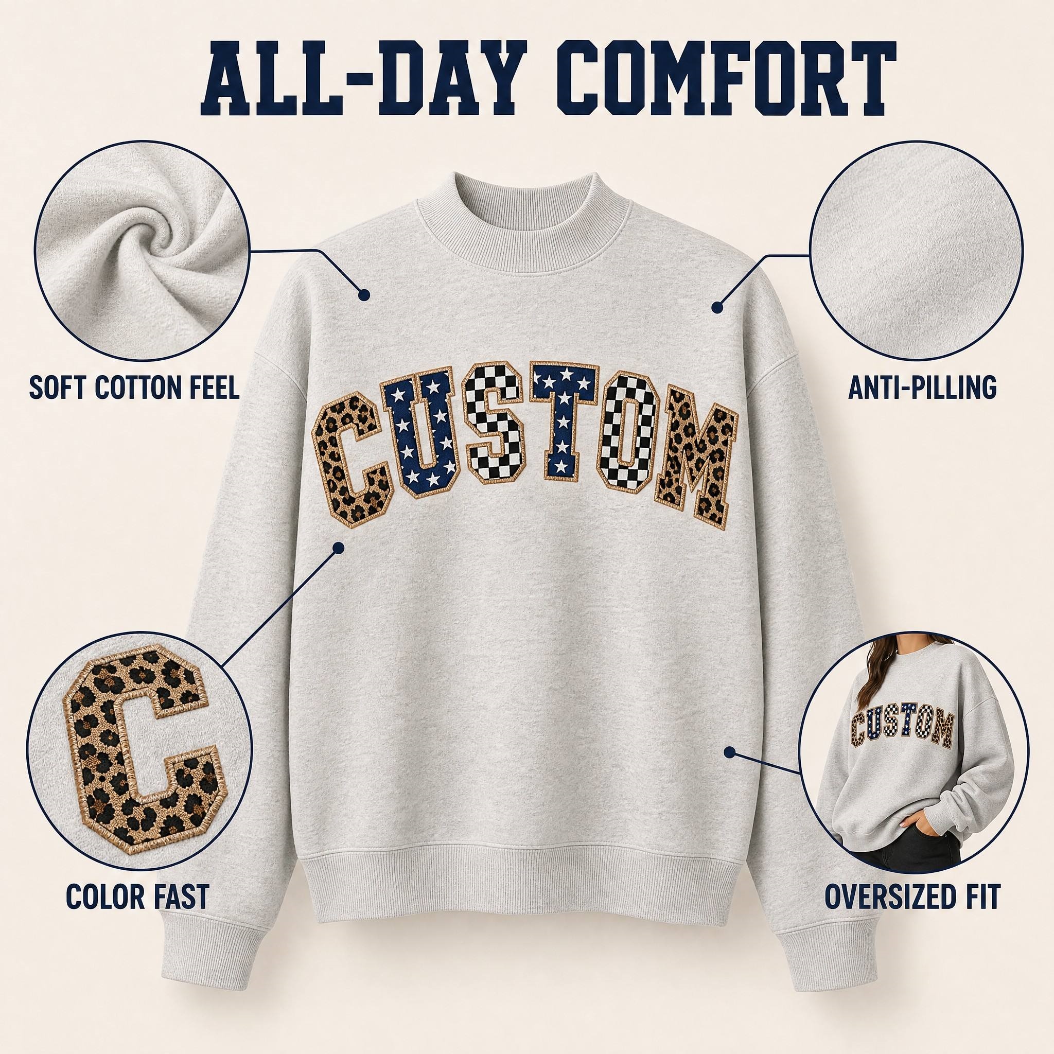 embroidered sweatshirts