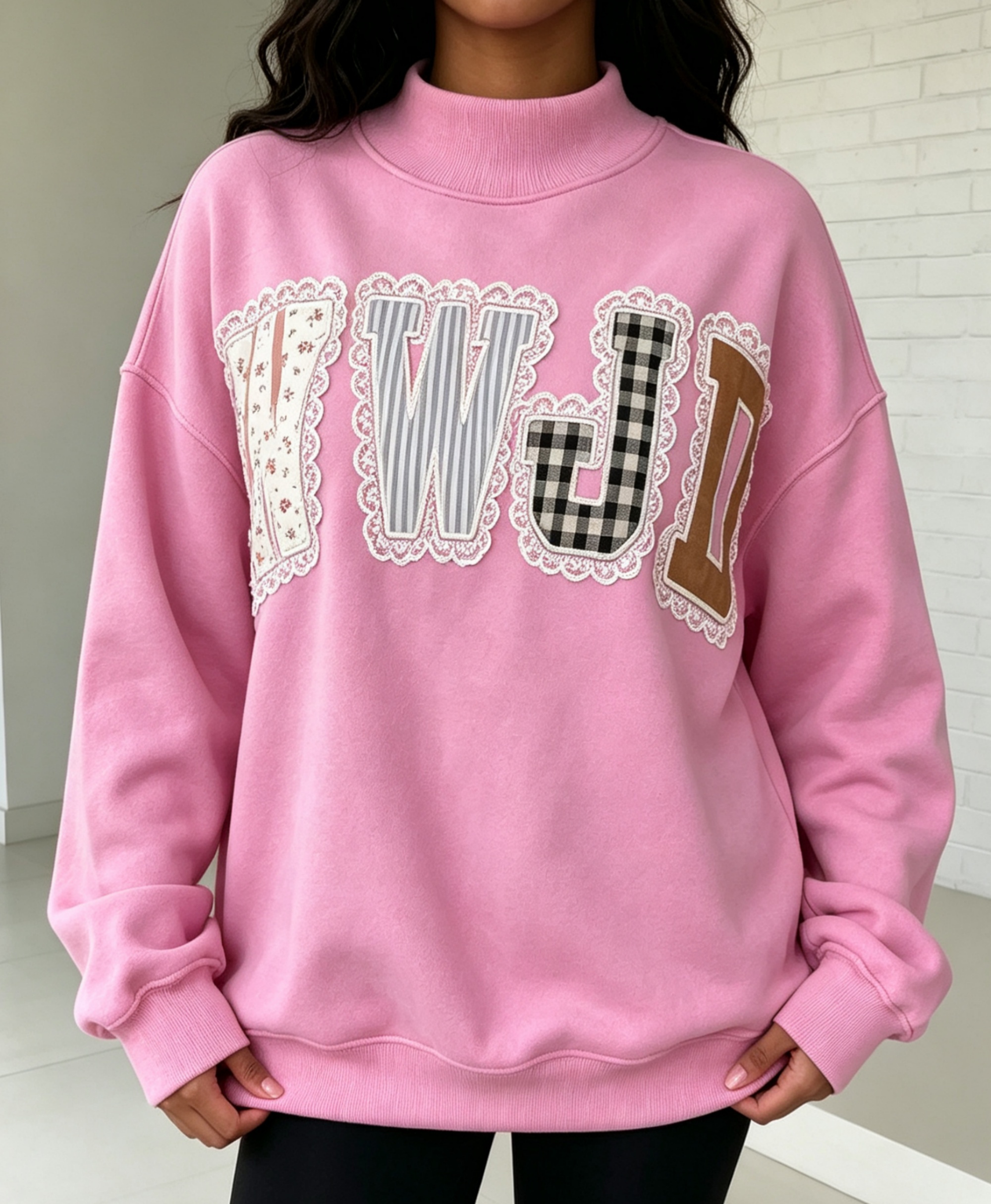 pink sweatshirt