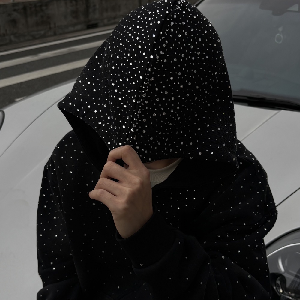 rhinestone hoodie